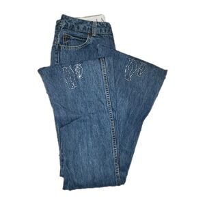 Lands' End Kids Embellished Blue Jeans
